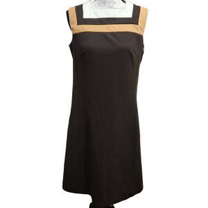 Vintage 60's/70's Ladies Brown Mary Dodd Original Midi Dress - Size 8